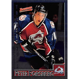 Paralelní karty - Forsberg Peter - 1995-96 Bowman Foil No.85