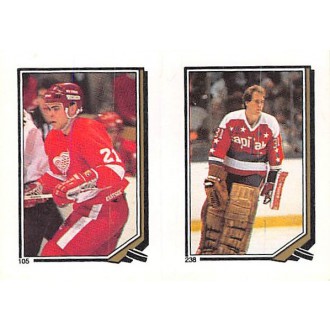 Řadové karty - Oates Adam, Mason Bob - 1987-88 O-Pee-Chee Stickers No.105