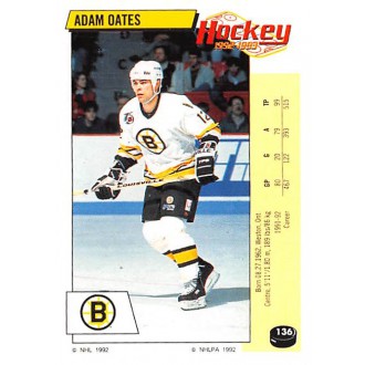 Řadové karty - Oates Adam - 1992-93 Panini Stickers No.136