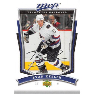 Řadové karty - Kesler Ryan - 2007-08 MVP No.70