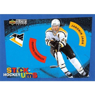 Insertní karty - Jágr Jaromír - 1997-98 Collectors Choice Stick Ums No.S15 A2