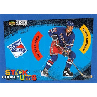 Insertní karty - Gretzky Wayne - 1997-98 Collectors Choice Stick Ums No.S1 A2