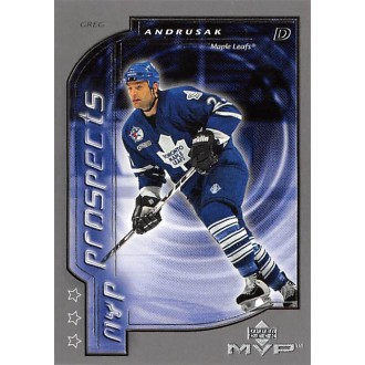 Insertní karty - Andrusak Greg - 2000-01 MVP Third Stars No.206 A2