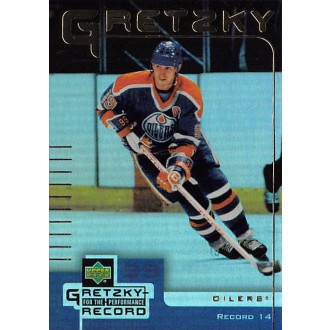 Insertní karty - Gretzky Wayne - 1999-00 McDonalds Upper Deck Gretzky Performance for the Record No.14 A2