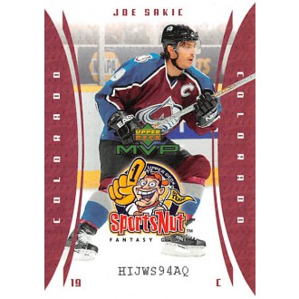 Insertní karty - Sakic Joe - 2003-04 MVP SportsNut No.SN23 A2