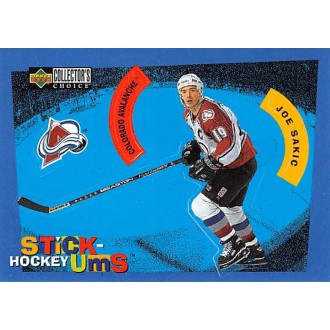 Insertní karty - Sakic Joe - 1997-98 Collectors Choice Stick Ums No.S19 A2