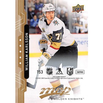 Paralelní karty - Karlsson William - 2018-19 MVP Puzzle Back No.153