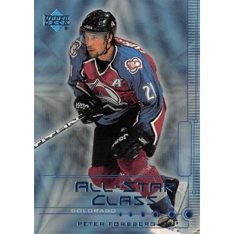 Insertní karty - Forsberg Peter - 1999-00 Upper Deck All-Star Class No.AS11