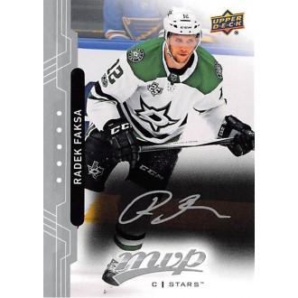 Paralelní karty - Faksa Radek - 2018-19 MVP Silver Script No.191