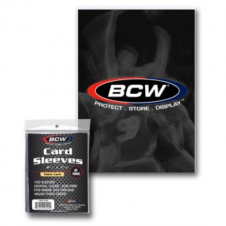 Příslušenství ke kartám - Thick Card Sleeves BCW - slídy na silnější karty