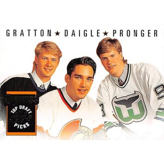 Řadové karty - Daigle Alexandre, Pronger Chris, Gratton Chris - 1993-94 Donruss No.393
