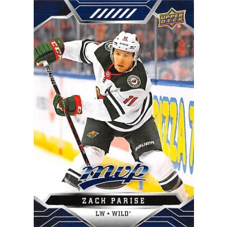 Paralelní karty - Parise Zach - 2019-20 MVP Blue No.93