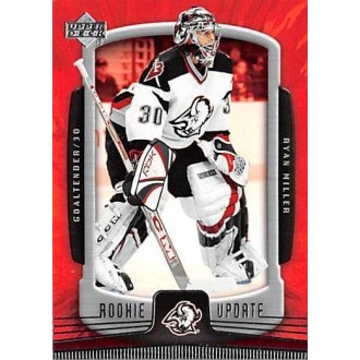 Řadové karty - Miller Ryan - 2005-06 Rookie Update No.12