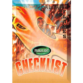 Řadové karty - Calgary Flames Checklist - 1995-96 Parkhurst International No.306