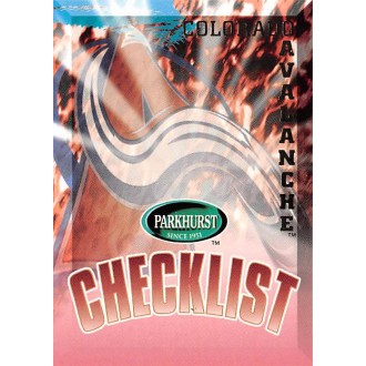 Řadové karty - Colorado Avalanche Checklist - 1995-96 Parkhurst International No.324