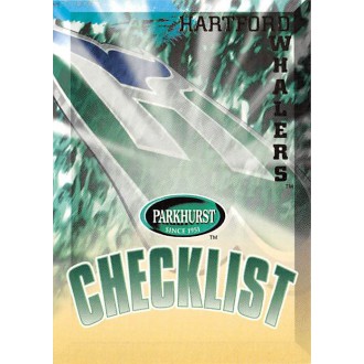 Řadové karty - Hartford Whalers Checklist - 1995-96 Parkhurst International No.369
