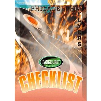 Řadové karty - Philadelphia Flyers Checklist - 1995-96 Parkhurst International No.432