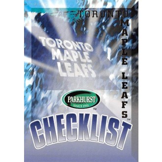 Řadové karty - Toronto Maple Leafs Checklist - 1995-96 Parkhurst International No.477