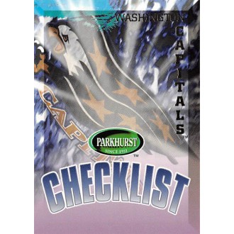 Řadové karty - Washington Capitals Checklist - 1995-96 Parkhurst International No.495