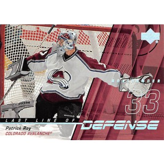 Insertní karty - Roy Patrick - 2002-03 Upper Deck Last Line of Defense No.LL3
