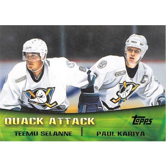 Insertní karty - Selanne Teemu, Kariya Paul - 2000-01 Topps Combos No.TC2