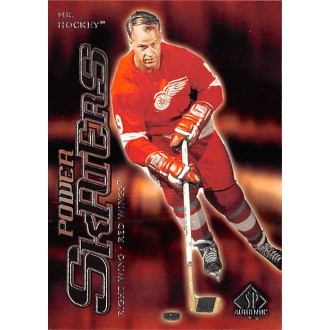 Insertní karty - Howe Gordie - 2000-01 SP Authentic Power Skaters No.P3