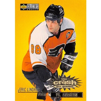Insertní karty - Lindros Eric - 1997-98 Collectors Choice Crash the Game vs. Anaheim No.C20