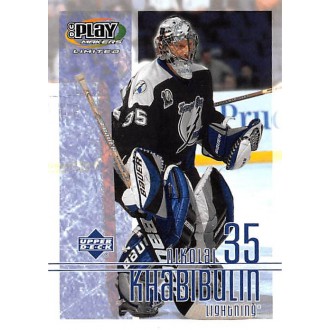 Řadové karty - Khabibulin Nikolai - 2001-02 Playmakers No.90