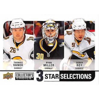 Řadové karty - Miller Ryan, Vanek Thomas, Roy Derek - 2008-09 Collectors Choice No.254