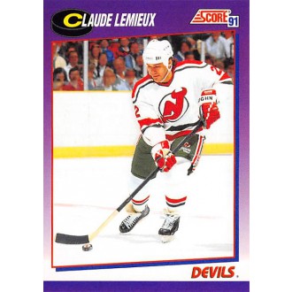 Řadové karty - Lemieux Claude - 1991-92 Score American No.22