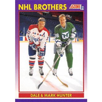 Řadové karty - Hunter Dale, Hunter Mark - 1991-92 Score American No.306