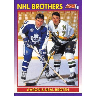Řadové karty - Broten Aaron, Broten Neal - 1991-92 Score American No.307