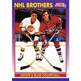 Řadové karty - Courtnall Geoff, Courtnall Russ - 1991-92 Score American No.380