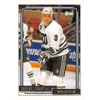Paralelní karty - Zalapski Zarley - 1992-93 Topps Gold No.82