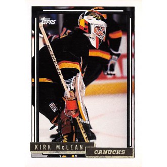 Paralelní karty - McLean Kirk - 1992-93 Topps Gold No.130