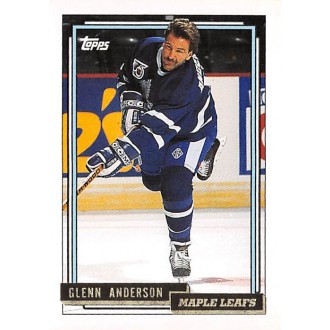 Paralelní karty - Anderson Glenn - 1992-93 Topps Gold No.162