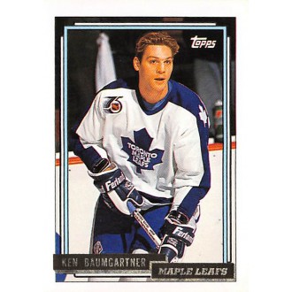 Paralelní karty - Baumgartner Ken - 1992-93 Topps Gold No.217
