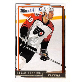 Paralelní karty - Benning Brian - 1992-93 Topps Gold No.250