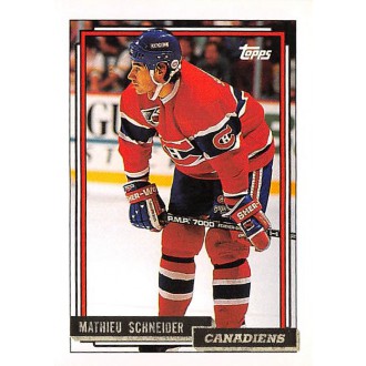 Paralelní karty - Schneider Mathieu - 1992-93 Topps Gold No.253