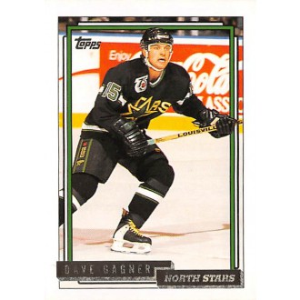 Paralelní karty - Gagner Dave - 1992-93 Topps Gold No.254