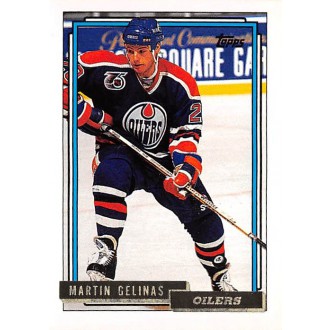 Paralelní karty - Gelinas Martin - 1992-93 Topps Gold No.292