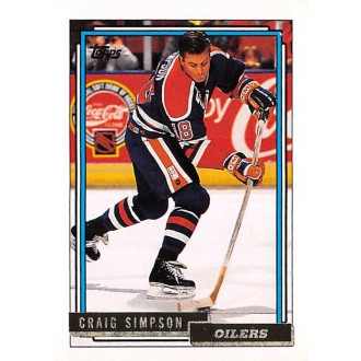 Paralelní karty - Simpson Craig - 1992-93 Topps Gold No.356