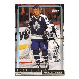 Paralelní karty - Gill Todd - 1992-93 Topps Gold No.374