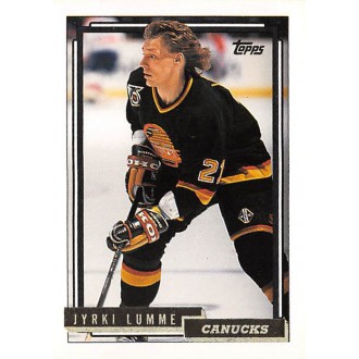 Paralelní karty - Lumme Jyrki - 1992-93 Topps Gold No.510