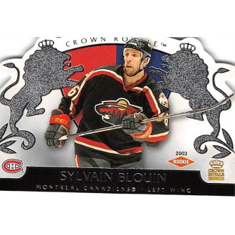 Paralelní karty - Blouin Sylvain - 2002-03 Crown Royale Retail No.122