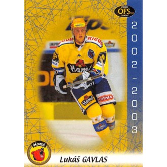 Extraliga OFS - Galvas Lukáš - 2002-03 OFS No.26