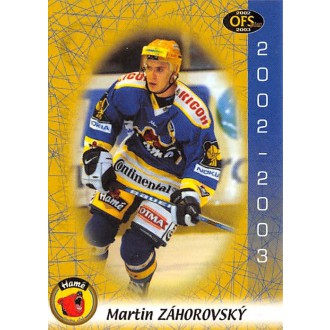Extraliga OFS - Záhorovský Martin - 2002-03 OFS No.44
