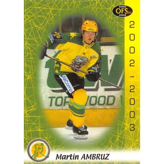 Extraliga OFS - Ambruz Martin - 2002-03 OFS No.62