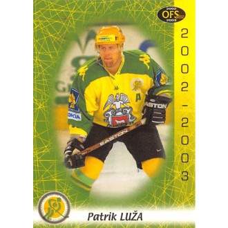 Extraliga OFS - Luža Patrik - 2002-03 OFS No.71