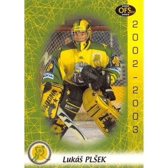 Extraliga OFS - Plšek Lukáš - 2002-03 OFS No.73